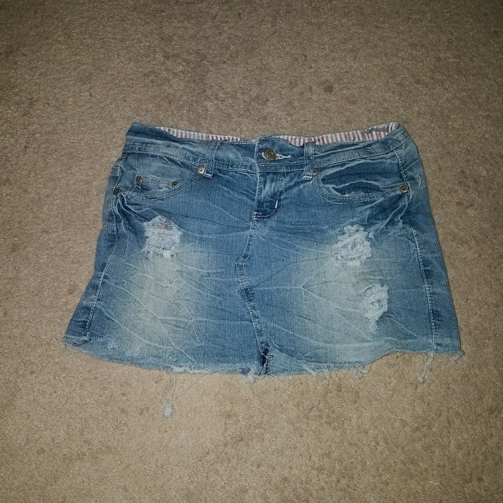 Mini Jean Denim Skirt 1